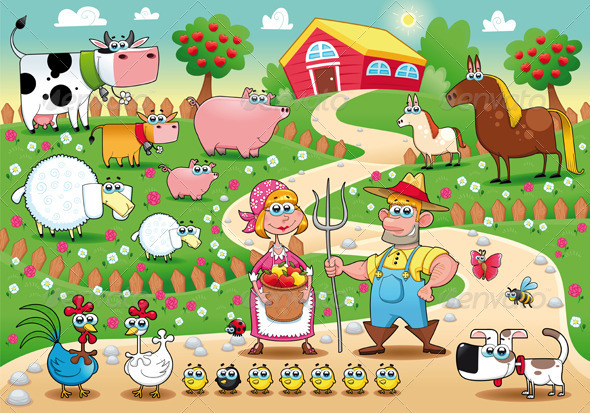 Farm Family. - Animals Characters
