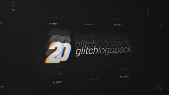 20 Glitch Logo - VideoHive 26862472