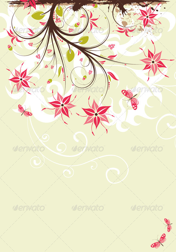 Flower frame - Borders Decorative