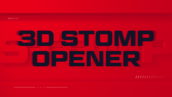 3D Stomp Opener - VideoHive 26741266