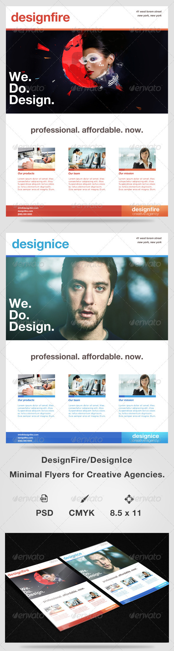 DesignFire/ DesignIce Minimal Flyers - Corporate Flyers