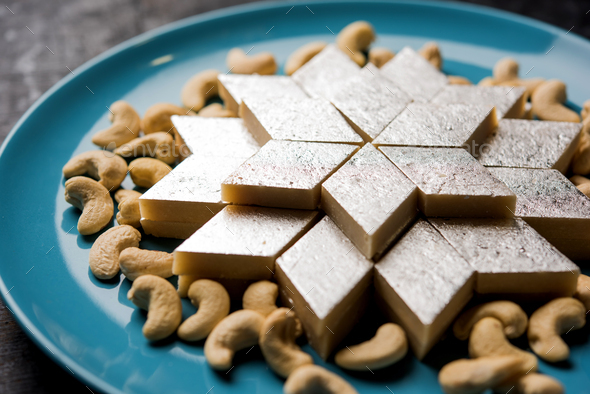 Kaju Katli Stock Photo by stockimagefactory | PhotoDune