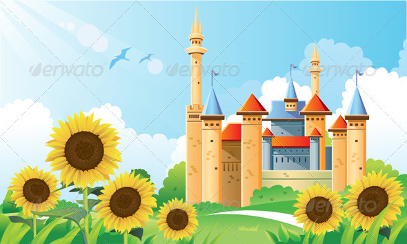 Summer Castle Background