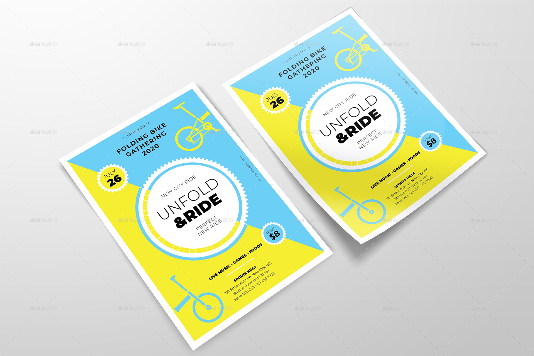 Unfold & Ride Flyers Template by me55enjah | GraphicRiver