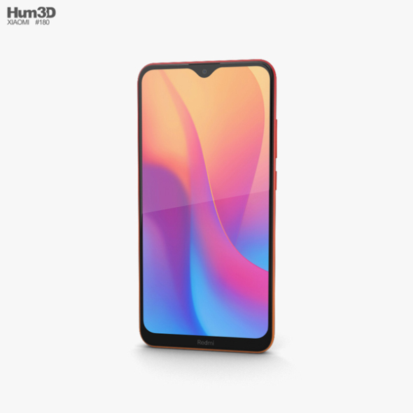 Xiaomi Redmi 8a Sunset Red By Humster3d 3docean