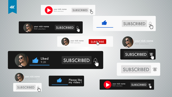 Youtube Subscribe Package - VideoHive 26885050