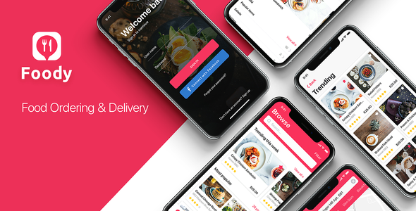 Foody mobile App - ThemeForest 26884595
