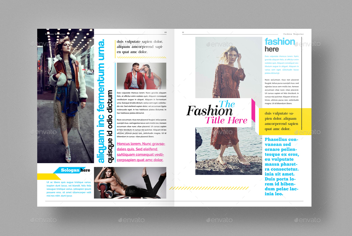 Fashion Magazine, Print Templates | GraphicRiver