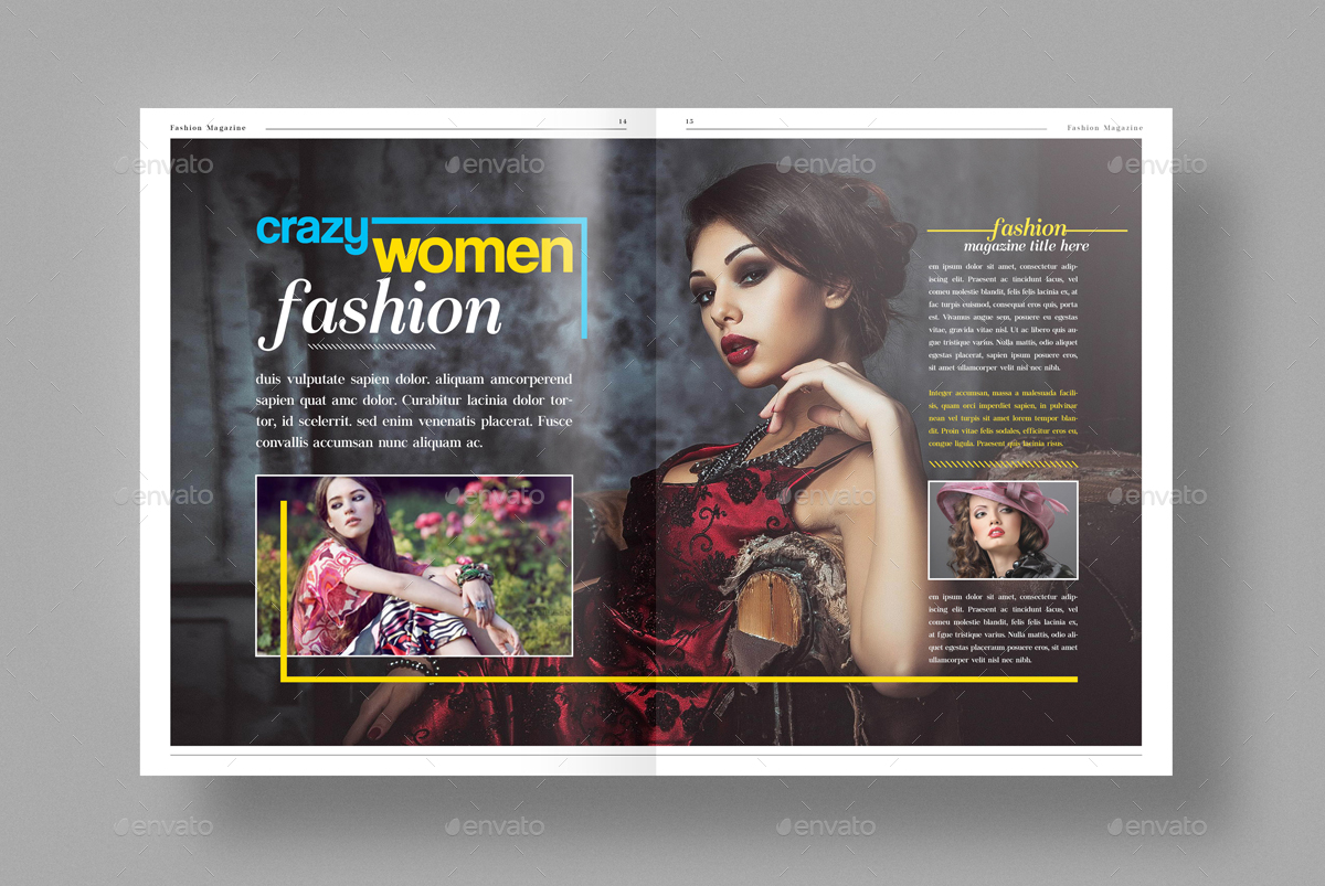 Fashion Magazine, Print Templates | GraphicRiver