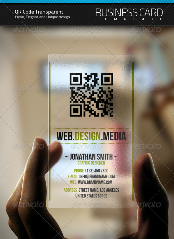 qreader on business card