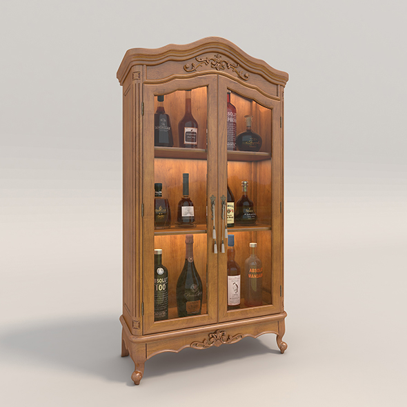 Liquor Cabinet Classic - 3Docean 26916340