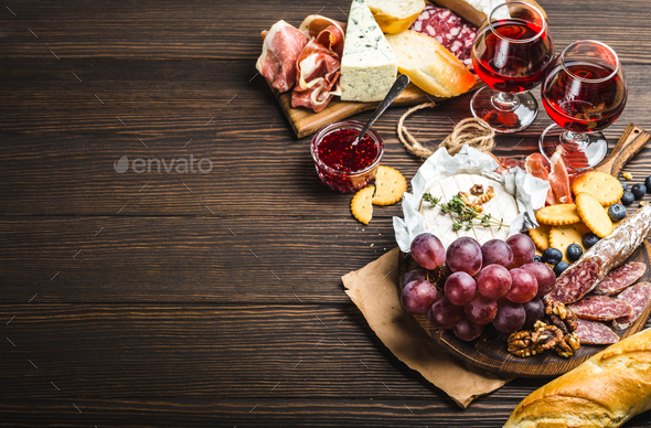 Delicatessen plate - Stock Photo - Images
