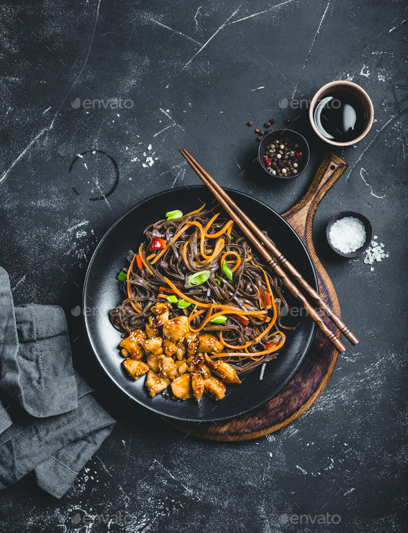 Asian style noodles - Stock Photo - Images
