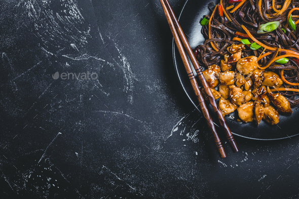 Asian style noodles - Stock Photo - Images