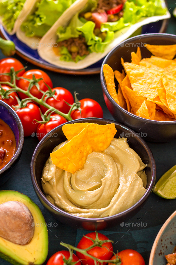 Mixed mexican food - Stock Photo - Images