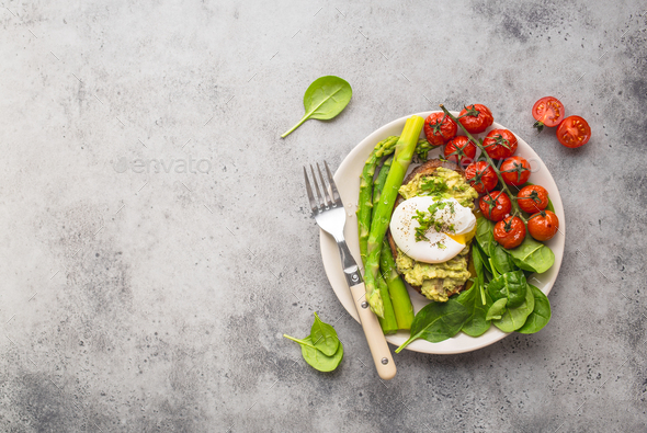 Healthy vegetarian meal plate - Stock Photo - Images