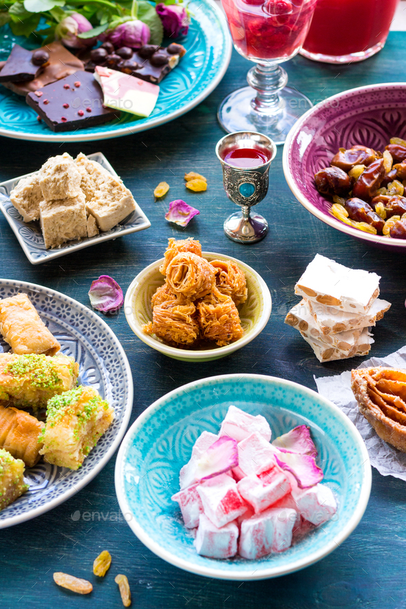 Assorted eastern desserts - Stock Photo - Images