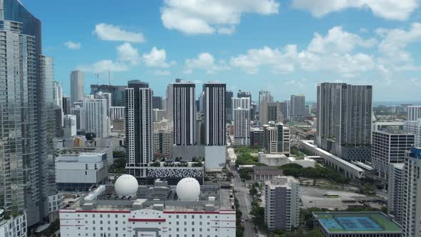 Downtown Miami Aerial Footage