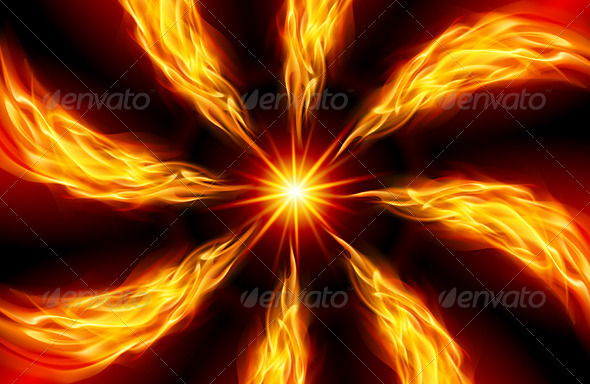 Bright fiery Star