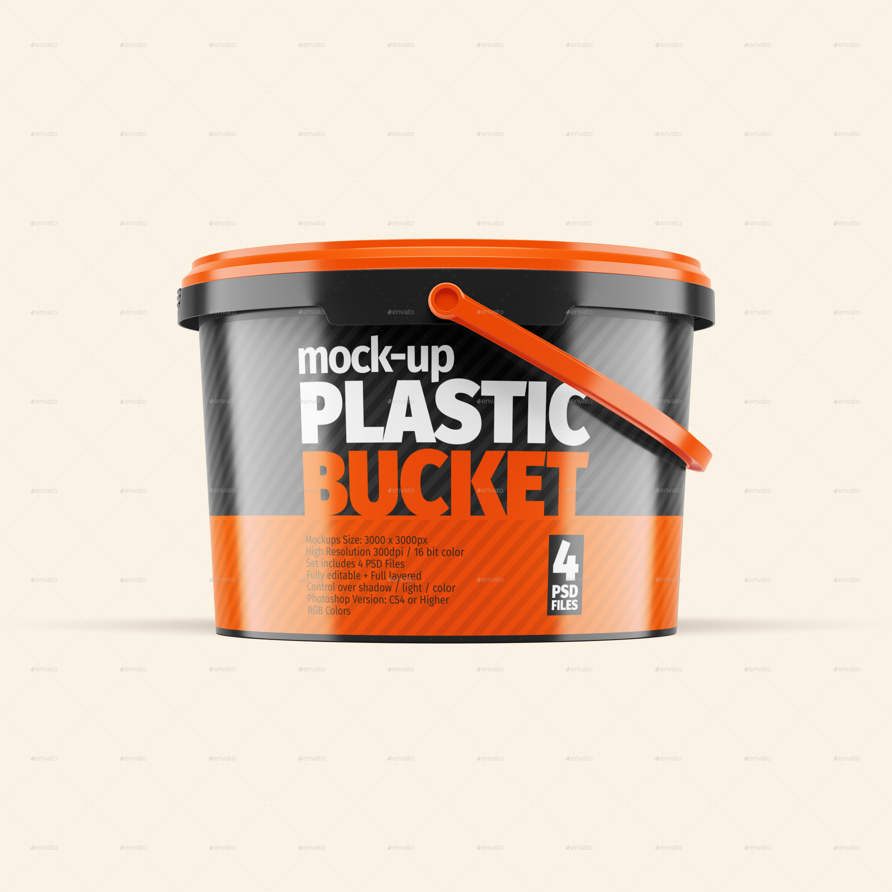 Download Plastic Bucket Mock-Ups by Radetzki | GraphicRiver