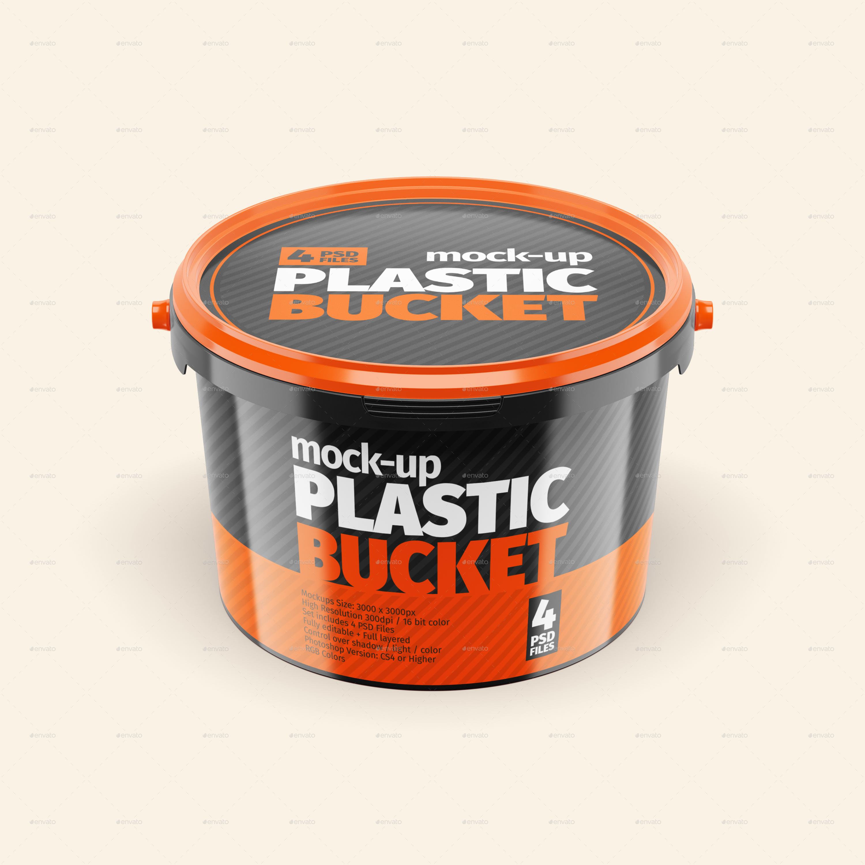 Download Plastic Bucket Mock-Ups by Radetzki | GraphicRiver