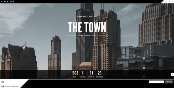 Wonderful The Town || Responsive Coming Soon Page