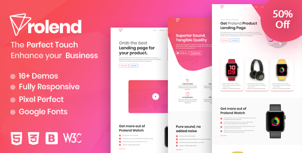 Great Prolend - Product Landing Page