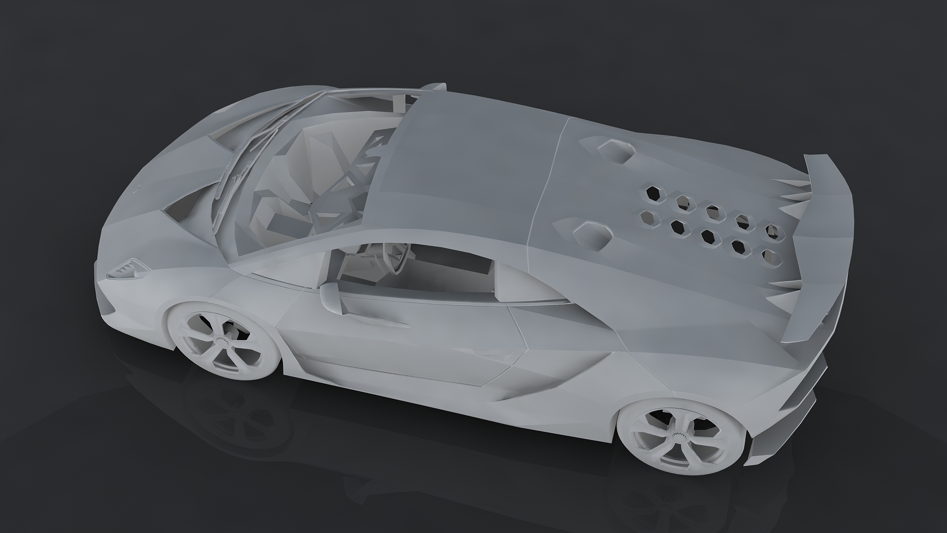 Lamborghini Sesto Elemento by gtlowpoly | 3DOcean