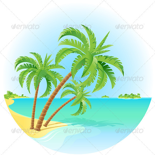 Tropical island - Travel Conceptual