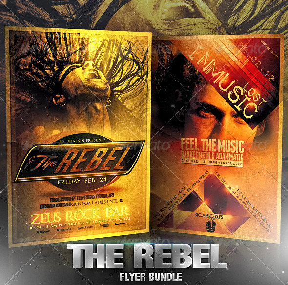 The Rebel Flyer Bundle - Flyers Print Templates