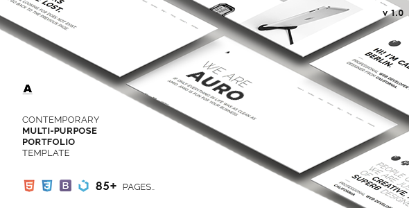 Incredible Auro — A Neat & Contemporary Multi-Purpose Template