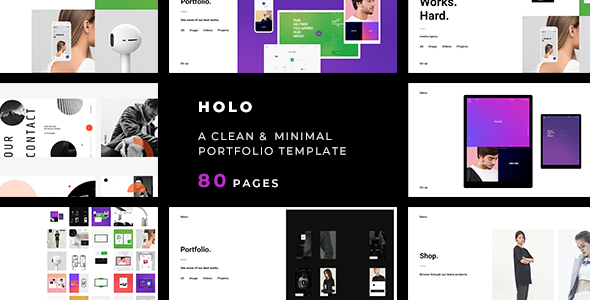 Great Holo — A Clean & Minimal Portfolio Template