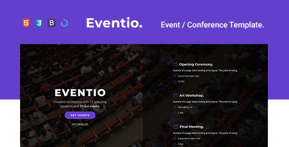 Eventio - EventConference - ThemeForest 23895215