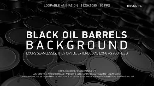 Black Oil Barrels Background