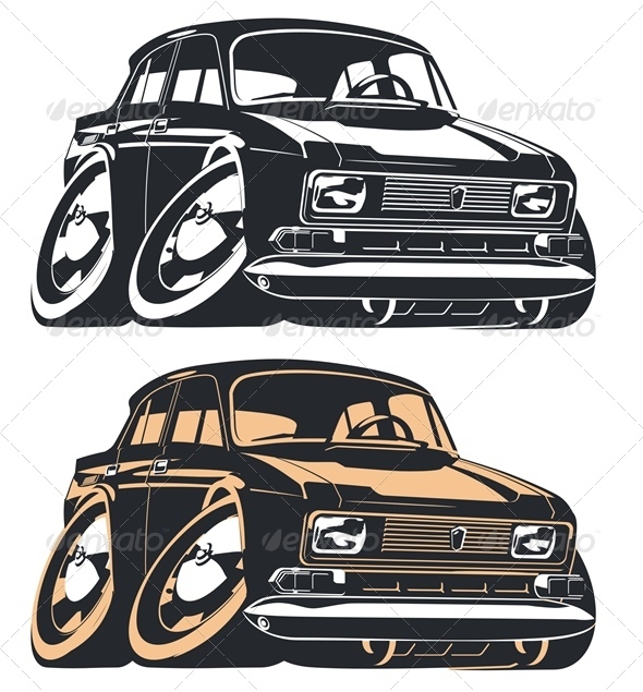Vector Cartoon Car - Miscellaneous Characters
