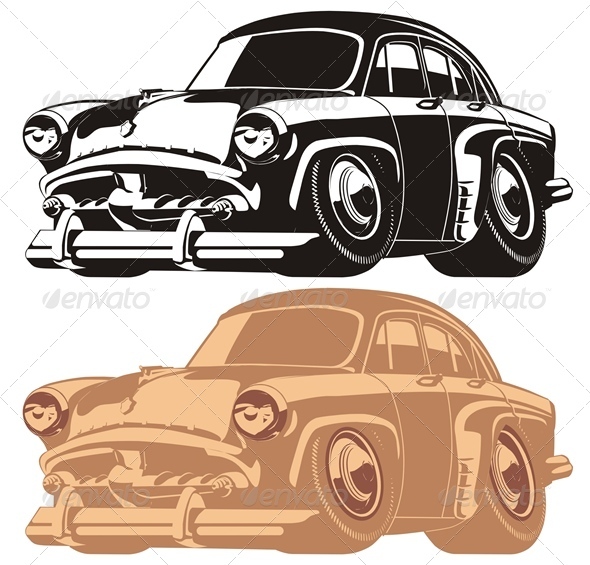 Vector Cartoon Car - Miscellaneous Characters