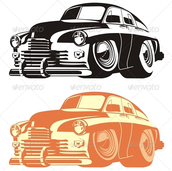 Vector Cartoon Car - Miscellaneous Characters