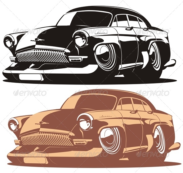Vector Cartoon Car - Characters Vectors