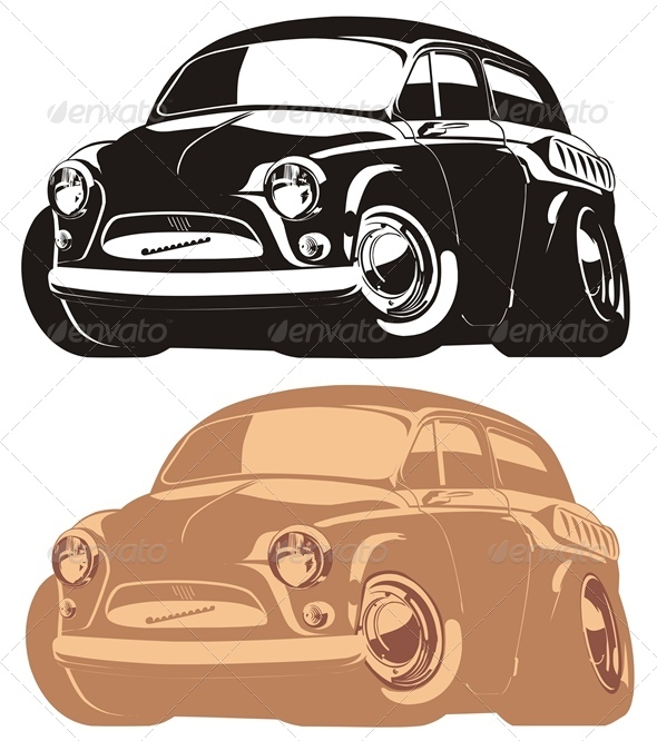 Vector Cartoon Car - Miscellaneous Characters