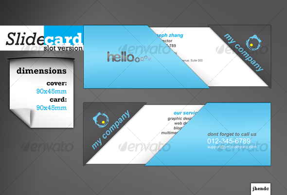 SlideCard-SlotVersion - Creative Business Cards