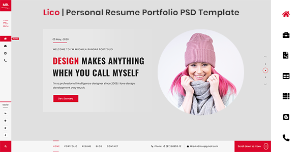 Lico | Personal/Portfolio/Resume Template