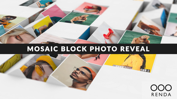 Mosaic Block Photo Reveal