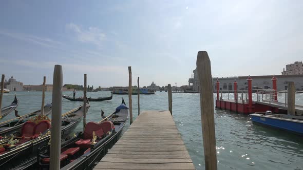 Venetian Lagoon and a wooden pier