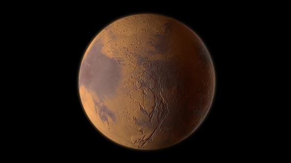 planet mars in space