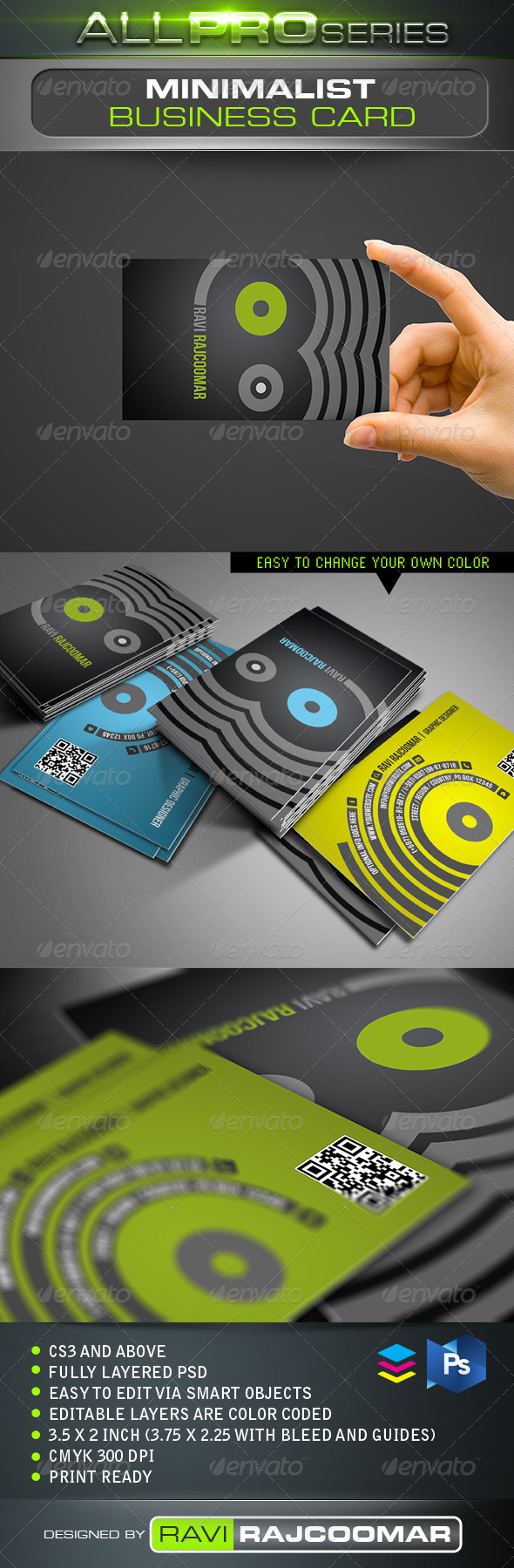 Minimalist Business Card - Business Cards Print Templates