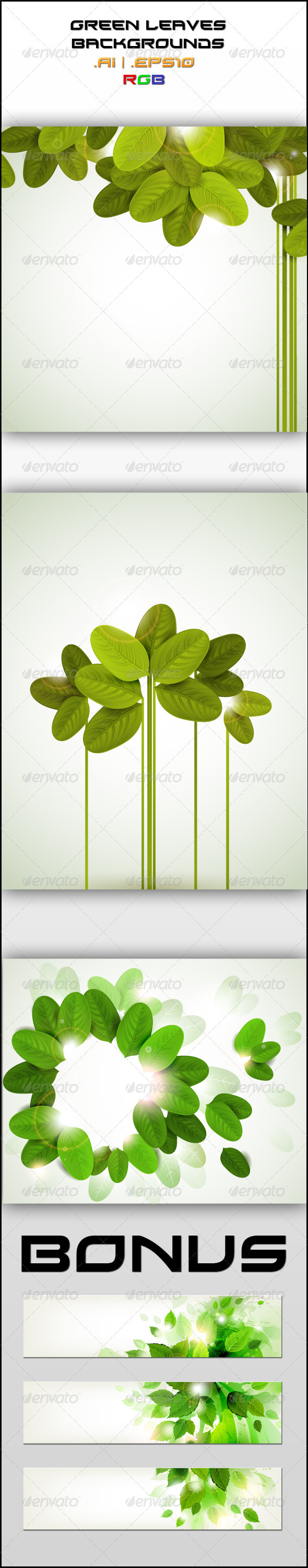 Green Leaves Backgrounds