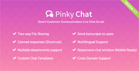 Pinky Chat – Live Chat Support Script