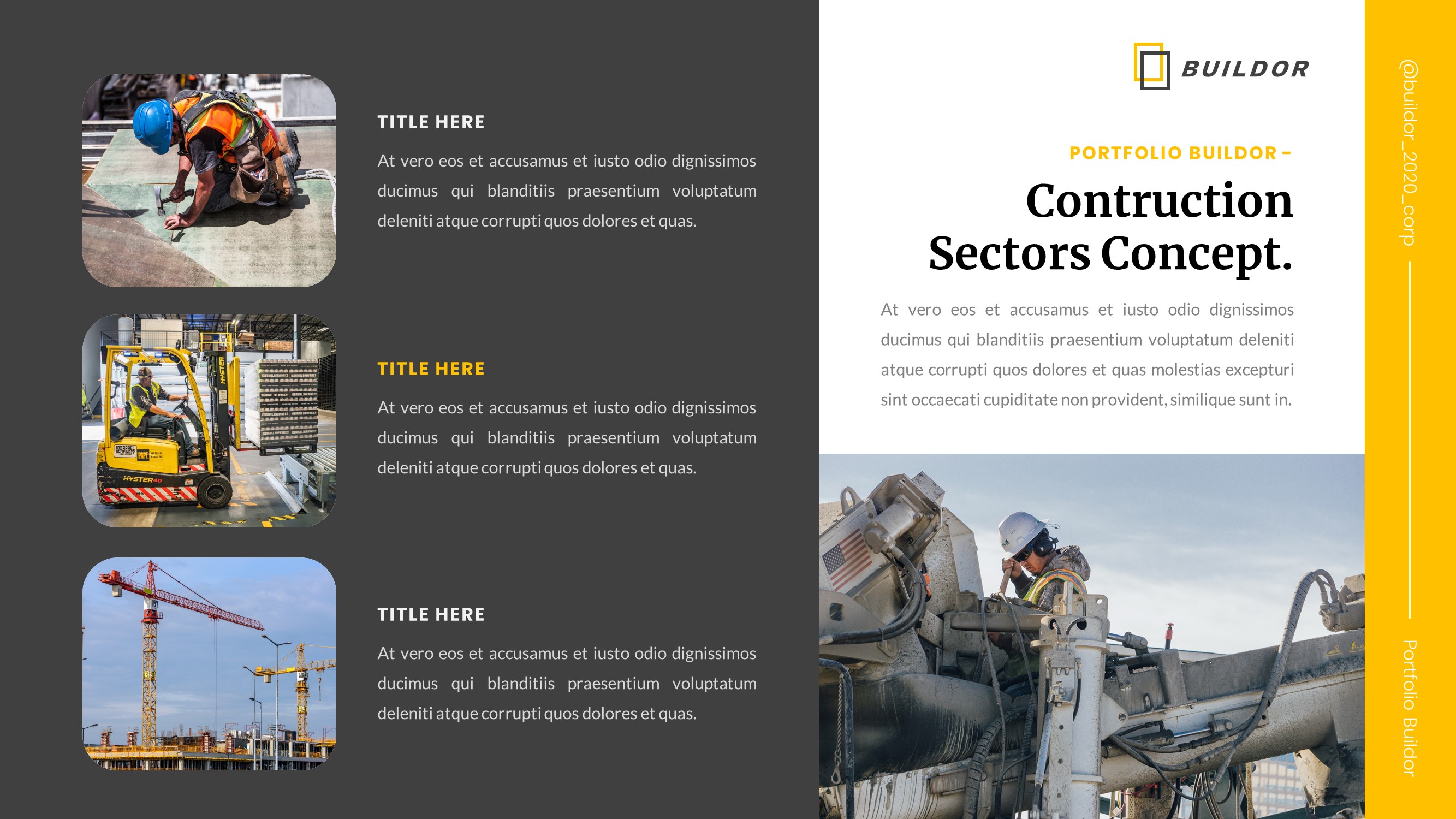 Buildor - Contruction Industrial Googleslide Template, Presentation ...