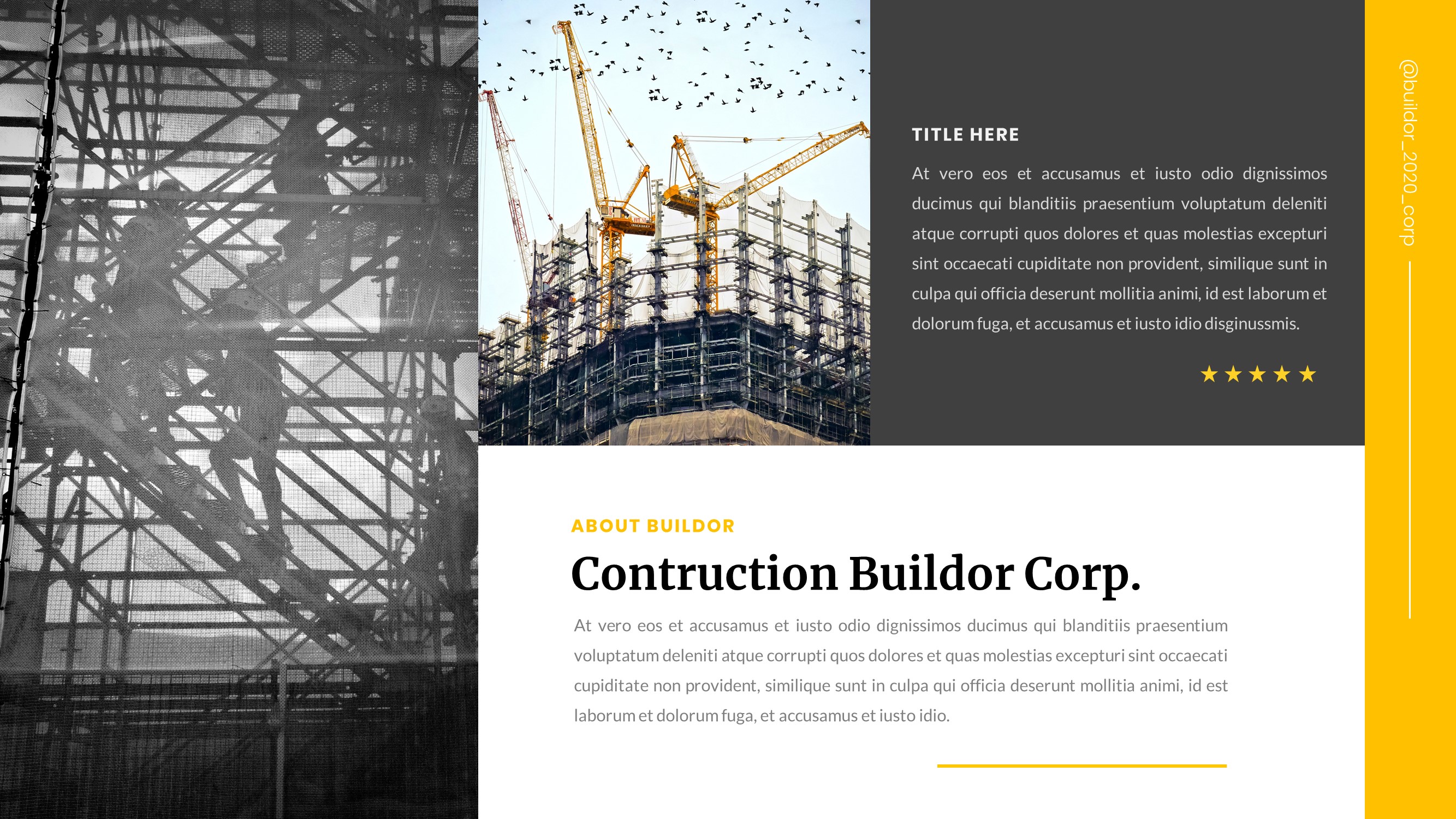 Buildor - Contruction Industrial Googleslide Template, Presentation ...