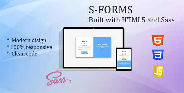S Forms - Forms Built on Sass HTML5 and CSS3